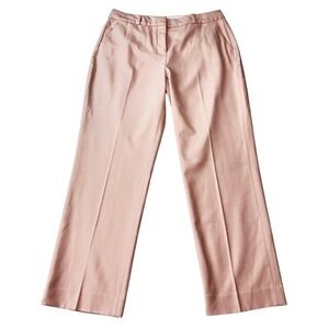 Coldwater Creek Blush Pink Peach Straight Leg Pants 10P Tailored Office Chic